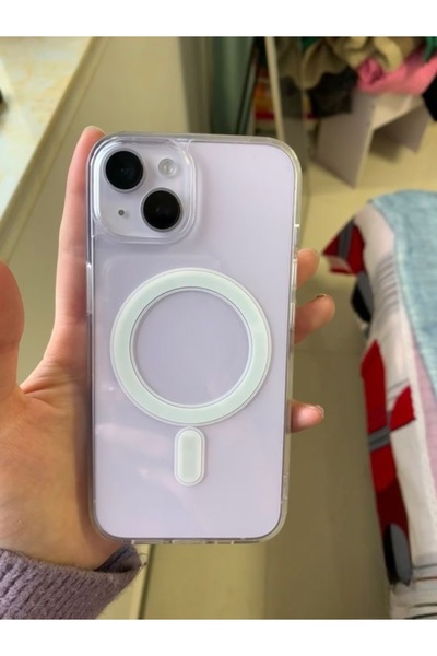 Transparent Silicone Case with MageSafe Wireless Charging for Apple iPhone 15