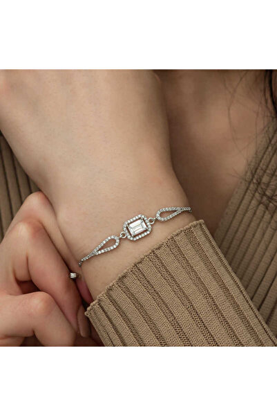 robotrend Silver Baguette Bracelet