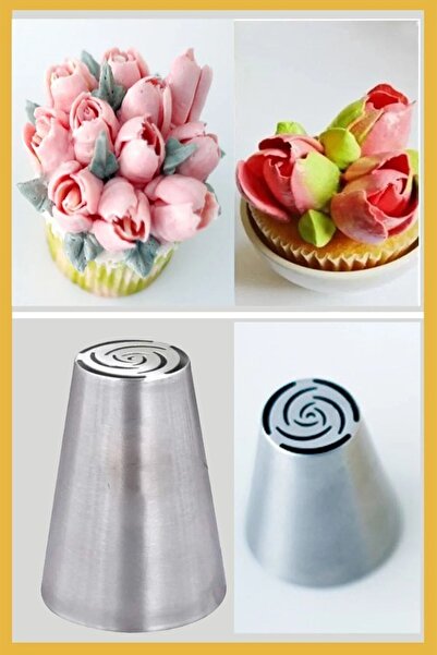 Tinky Winky Stainless Steel Cream Piping Bag Tip (Whipped Bag Tip, Filler Sen...