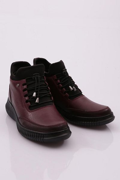 DGN Rubber Laced Zippered Women's Boots Bordeaux 5462713