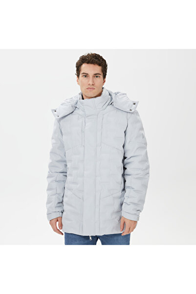 Nautica Erkek Gri Standart Fit Mont