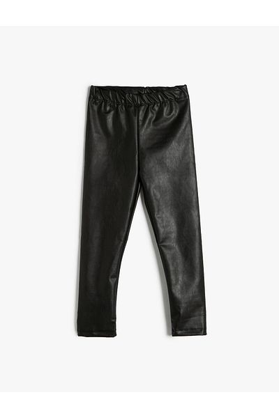 Koton Leggings in Kunstlederoptik mit elastischem Bund