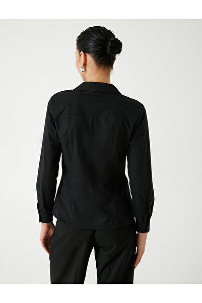 Koton Slim Fit Gömlek Uzun Kollu Klasik Yaka Pamuklu
