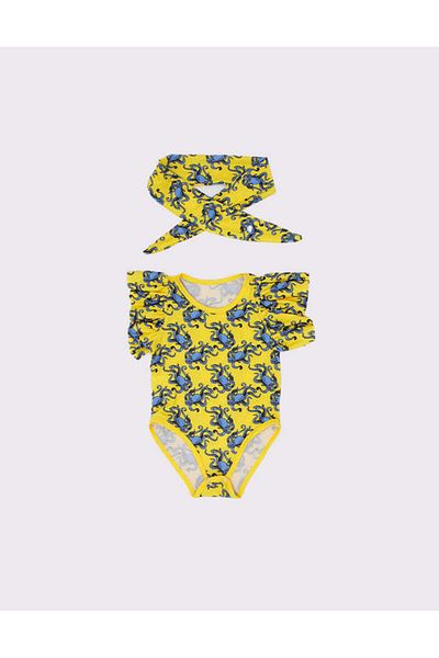 rg kidsstore Lycra Baby Girl Swimsuit - Quick Drying 2 Piece Set