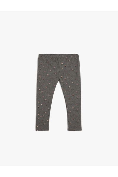 Koton Floral Leggings with Elastic Waist