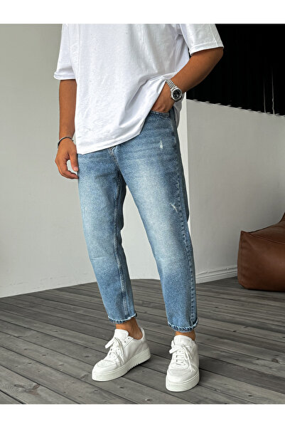 BYBASICMAN Boyfriend KE-277 - Синій рваний