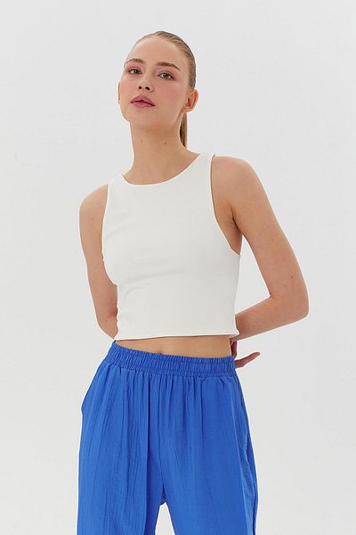 Nish&Chic Basic Cut Crop Blouse