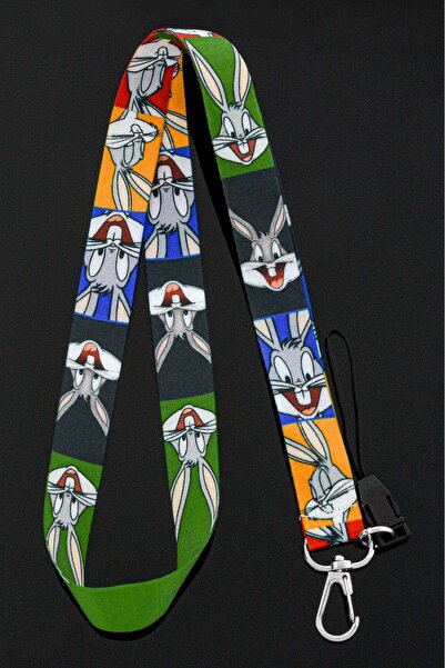 Apptakı Tavşan Desenli Yaka Kartı Aksesuar Boyun Askı İpi Telefon Askısı LYN ...