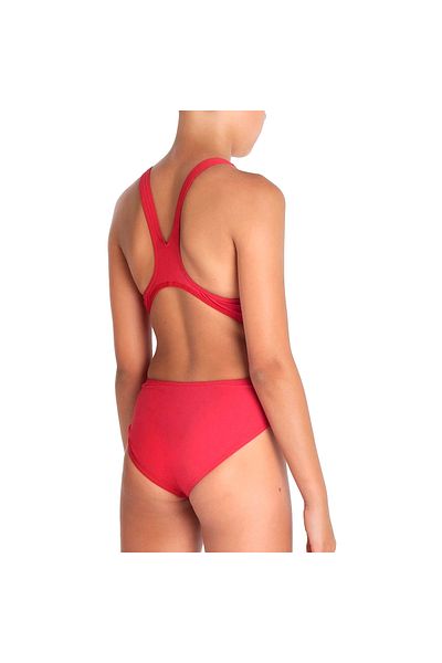 ARENA Team Swimsuit Tech Solid Çocuk Kırmızı Yüzücü Mayosu 004764450