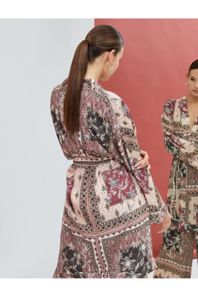 Koton Ethnic Patterned Kimono Waist Sash Detailed