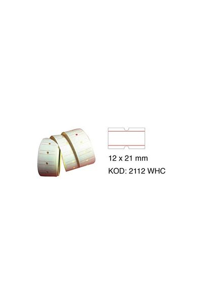 Tanex 12x21 Motex White Ετικέτα τιμής 800 τμχ
