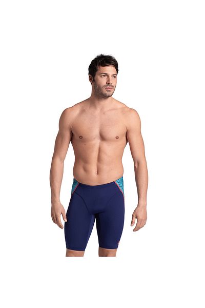 ARENA Men's Camo Kıkko Swım Jammer/navy