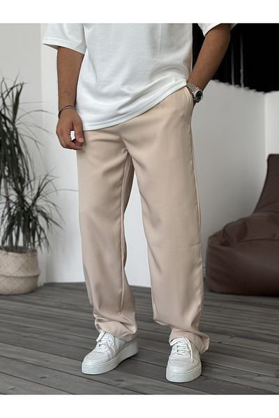 BYBASICMAN Beige Basic Baggy Pants G-5232