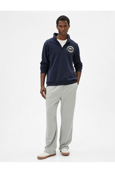 Koton Oversize Sweatpants with Elastic Waisted Pocket Detailed Loose Leg