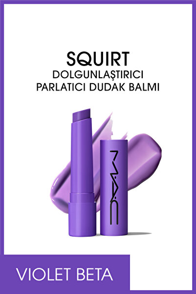 M.A.C Squirt Dolgunlaştırıcı Parlatıcı Dudak Balmı - (Renk: Violet Beta)-2.3g