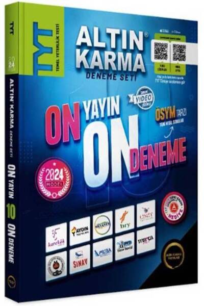Altın Karma Yayınları TYT On Yayın On Deneme 2024 Model Altın Karma Yayınları