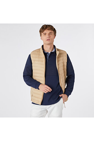 Nautica Erkek Bej Standart Fit Yelek