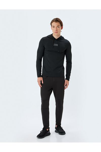 Koton Αθλητικό φούτερ Interlock Fabric Hooded Slogan
