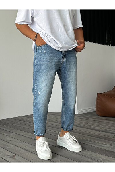 BYBASICMAN Boyfriend KE-277 - Синій рваний