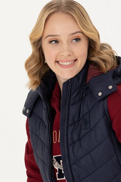 U.S. Polo Assn. Women's Navy Blue Vest 50269101 -Vr033