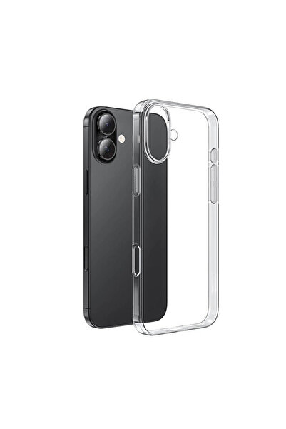 Case 4U Apple iPhone 16 Uyumlu Kılıf Kamera Korumalı Yumuşak Şeffaf