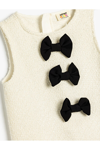 Koton Ecrufarbenes Mädchenkleid – 5wkg80004aw