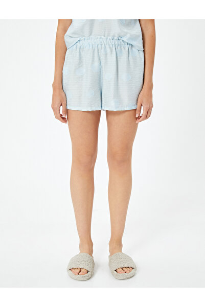 Koton Askılı Şortlu Pijama Takımı Fırfırlı Dokulu Viskon