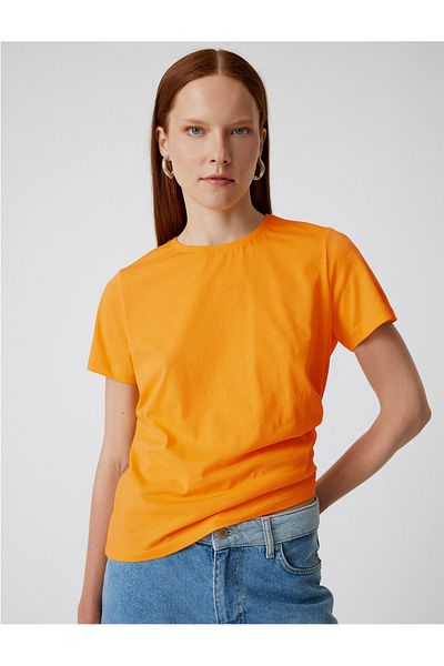 Koton Crew Neck Basic Cotton Short Sleeve T-Shirt