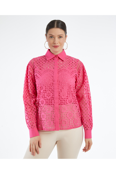 SERPİL Serpil Kadın Fuşya Gömlek 35930
