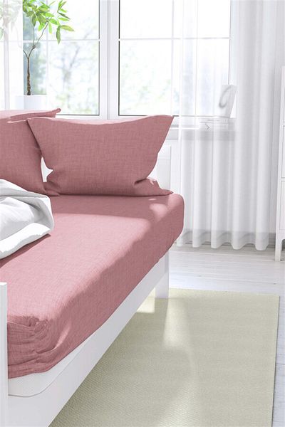 FAVORA Fatih Double Pillowed Ranforce Sheet Set - Powder