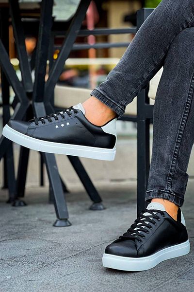 BOA Kb X7 Black Gray High Sole Lace up Casual Men's Shoes