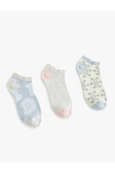Koton Set de 3 șosete colorate cu modele geometrice