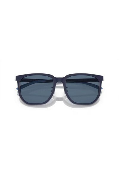 Emporio Armani نظارة شمسية مربعة للرجال - Ea 4215d - مقاس العدسة: 56 مم - أزرق غير لامع
