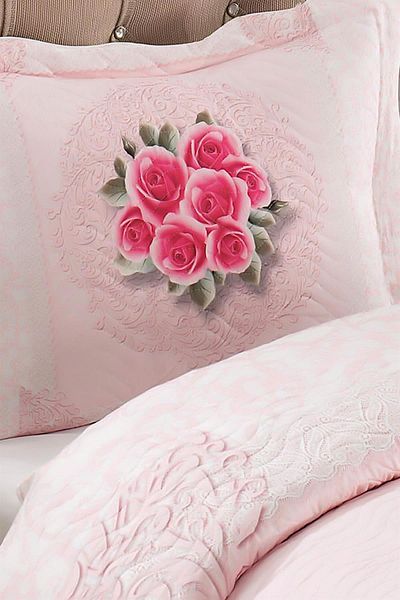 FAVORA Rebeca Double Quilted Bedspread Set - Pink