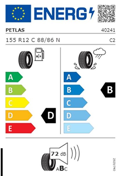 Petlas 155 R12 C Tl 88/86n 8pr Full Power Pt825 Plus Yaz Lastiğidir (ÜRETİM TARİHİ:2024)