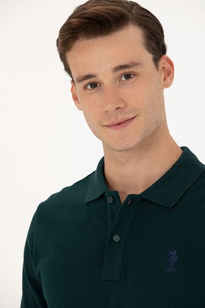 U.S. Polo Assn. Мъжки тъмнозелен суичър Basic 50269405-VR079