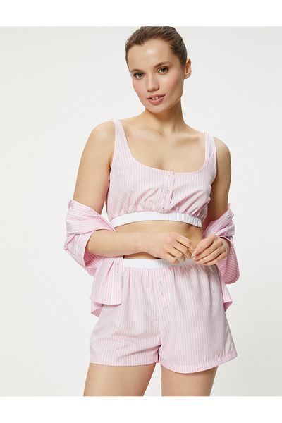 Koton Pantaloni scurți de jos de pijama Talie normală elastică
