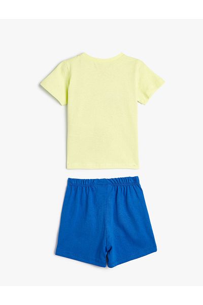 Koton Set of 2 Shorts T-Shirt Printed Cotton