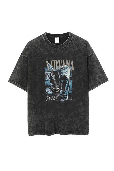 VandiVansi Washable Nirvana Unisex Vintage T-shirt