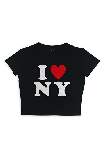 Toum MODESSY I Love NY Μαύρο μπλουζάκι με στάμπα