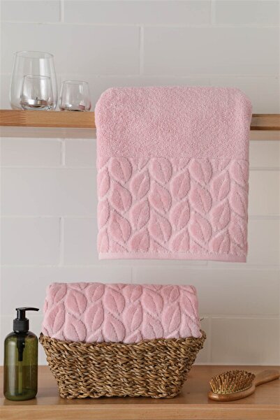 Nurpak Hazal 2-Piece Hand Towel 50x90 - Powder