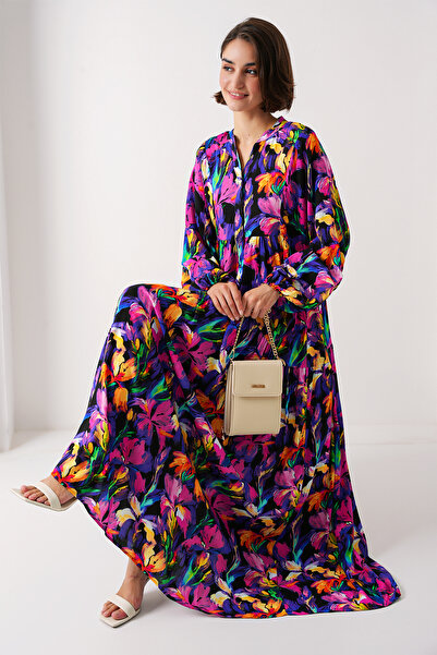 Bigdart 2423 Rochie cu model autentic - E. Violet