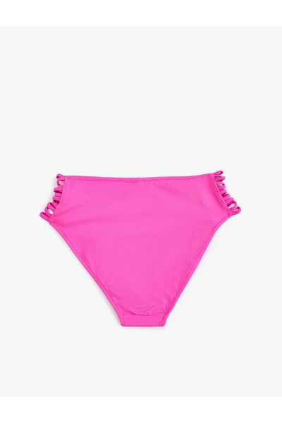 Koton Bikinihose mit hoher Taille und seitlichem Kordelzug