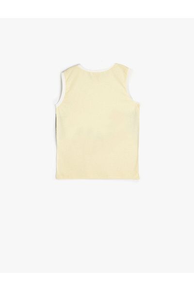 Koton Athlete Pocket Detailed Crew Neck Color Block Cotton