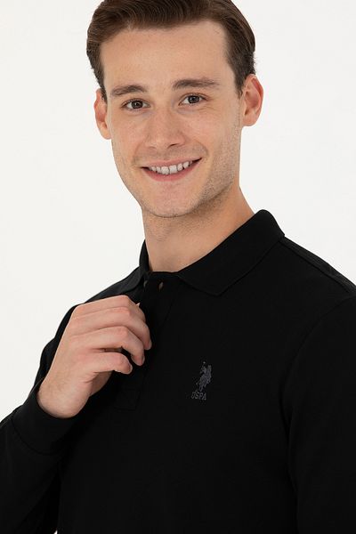 U.S. Polo Assn. Men's Black Basic Sweatshirt 50269403 -Vr046