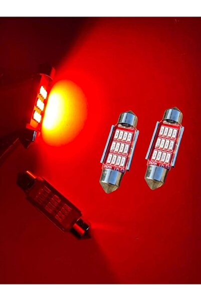 EKT SOFİT 12 LED 36MM KIRMIZI