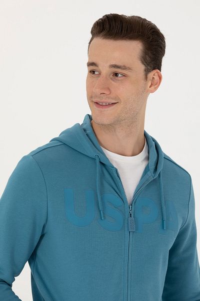 U.S. Polo Assn. Men's Petrol Knitted Cardigan 50269394 -Vr102
