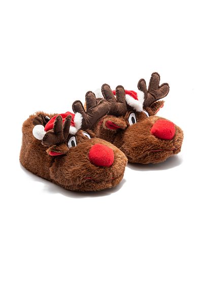 Twigy Unisex Natal Panduf - Animal Pattern, Καφέ, 36/43