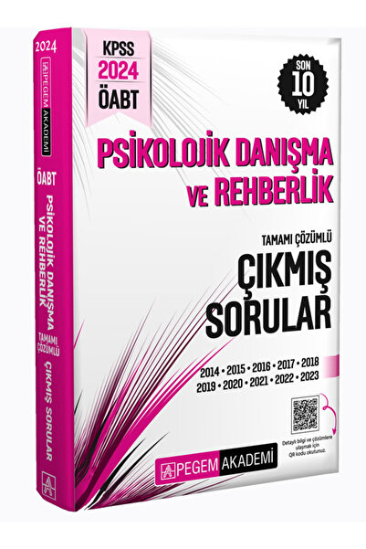 Pegem Akademi Yayıncılık 2024 KPSS ÖABT Psikolojik Danışma ve Rehberlik Tamam...