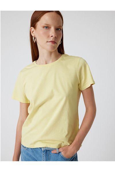 Koton Crew Neck Basic pamut rövid ujjú póló